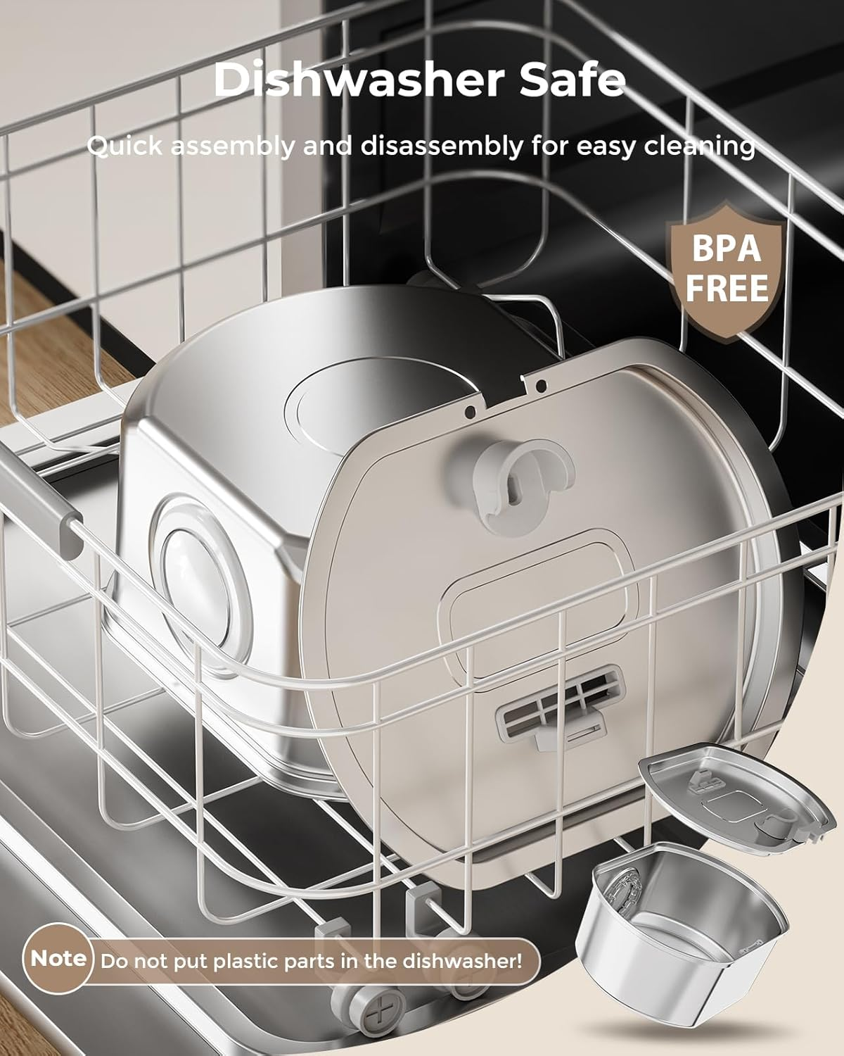 3.2L Automatic Water Fountain Stainless Steel with Level Window