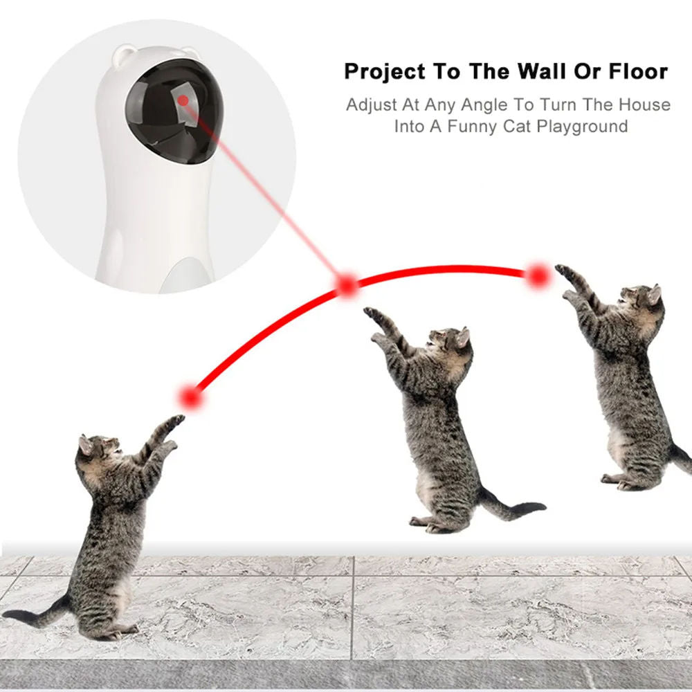 Automatic Cat Laser Toy – Interactive Laser Pointer for Indoor Cat Training